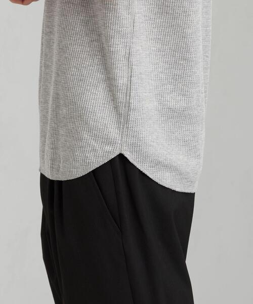 green label relaxing（グリーンレーベルリラクシング）の「SC ドライワッフル ロング タンクトップ ＜ 機能性生地 / 吸水速乾 ＞（タンクトップ・メンズ・グレー/ベージュ/ライトブルー/ホワイト/ブラック・MEDIUM/LARGE/SMALL/X-LARGE）」の16枚目の写真