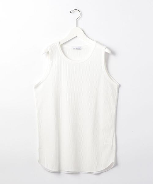 green label relaxing（グリーンレーベルリラクシング）の「SC ドライワッフル ロング タンクトップ ＜ 機能性生地 / 吸水速乾 ＞（タンクトップ・メンズ・グレー/ベージュ/ライトブルー/ホワイト/ブラック・MEDIUM/LARGE/SMALL/X-LARGE）」の11枚目の写真