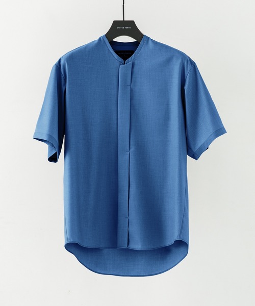 UNITED TOKYO ハーフジップショートスリーブシャツ　Mサイズ UNITED TOKYO（ユナイテッドトウキョウ）の「ツイルVネック