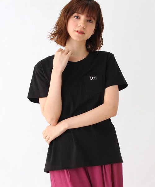 Lee（リー）の「Lee(R)× grove 別注ポケットTシャツ（Tシャツ/カットソー・レディース・ブラック/ライトグリーン/アイボリー・02/03）」の3枚目の写真