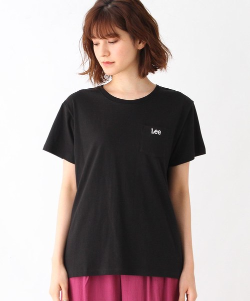 Lee（リー）の「Lee(R)× grove 別注ポケットTシャツ（Tシャツ/カットソー・レディース・ブラック/ライトグリーン/アイボリー・02/03）」の4枚目の写真