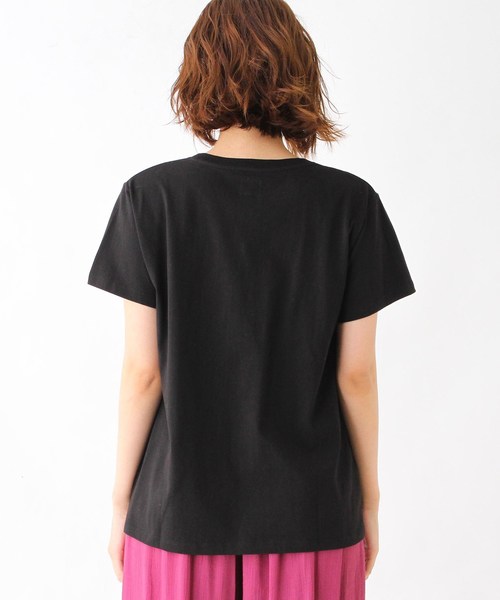 Lee（リー）の「Lee(R)× grove 別注ポケットTシャツ（Tシャツ/カットソー・レディース・ブラック/ライトグリーン/アイボリー・02/03）」の7枚目の写真