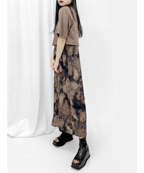 LVEU.（ラブユ.）の「Cropped T-shirt / クロップドTシャツ（Tシャツ/カットソー・レディース・ベージュ/ホワイト/ブラック/モカ/スミクロ・FREE）」の8枚目の写真