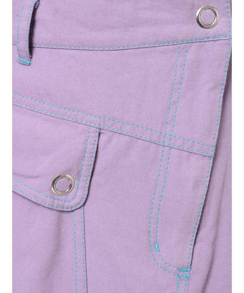 jouetie（ジュエティ）の「カラーステッチフロントスリットスカパン（その他パンツ・レディース・ブラック/ブラウン/ラベンダー・MEDIUM）」の16枚目の写真