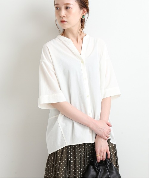 IENA（イエナ）の「Cu/Cアムンゼンシャツ◆（シャツ/ブラウス・レディース・ブラック/カーキ/ホワイト・FREE）」の20枚目の写真