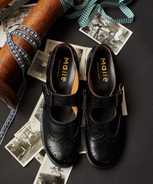 chausser | ◎malle レザー　ウイングチップ　ワンストラップシューズ(ドレスシューズ)