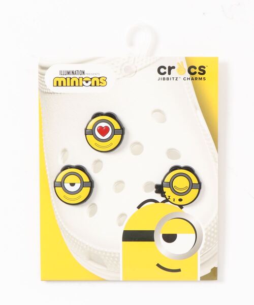 crocs(クロックス)の「クロックス crocs ミニオンズ Minions 3 Pack(シューズアクセサリー・レディース・その他・ONE SIZE)」の1枚目の写真