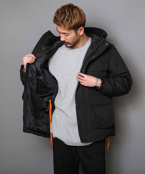 セール ジャケット アウター 撥水加工 Products 発熱中綿 Outdoor ポケット10個 収納力抜群 ハーネス仕様 体温調節を容易にできる仕様 ブルゾン Outdoor Products アウトドアプロダクツ のファッション 撥水加工 着るbagシリーズ 難燃加工ボックスジャケット