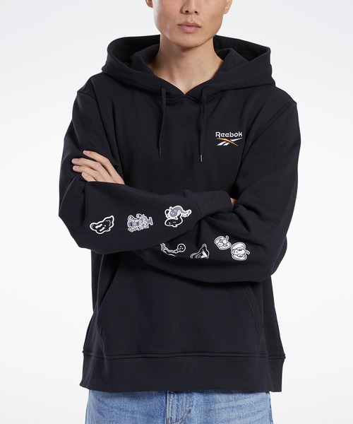 Reebok(リーボック)の「Chocomoo クラシック フーディー (パーカー・メンズ・ブラック・LARGE/SMALL/XX-LARGE/MEDIUM/XXX-LARGE/X-SMALL/X-LARGE)」の5枚目の写真