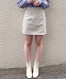 frunco（フランコ）の「レザー台形ミニスカート（スカート）」