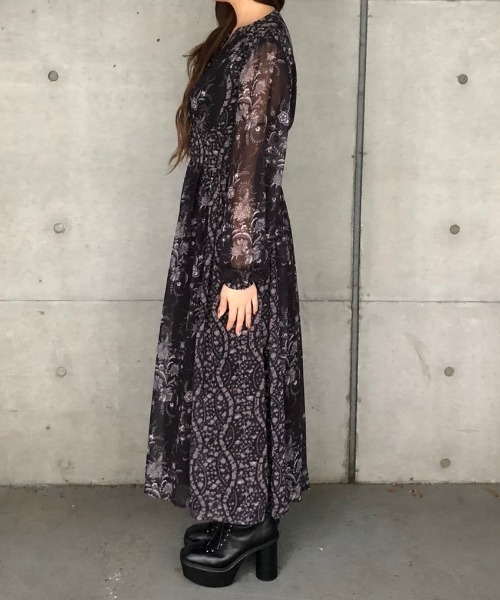 ENVYM（アンビー）の「ノーカラースウィッチングＯＰ（ワンピース・レディース・ベージュ/ブラック・FREE）」の7枚目の写真