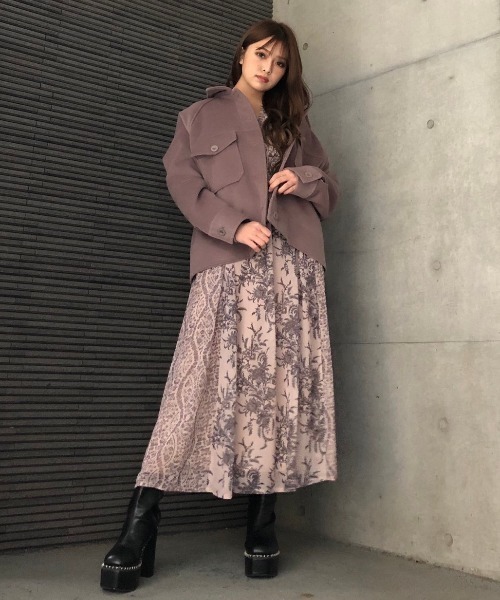 ENVYM（アンビー）の「ノーカラースウィッチングＯＰ（ワンピース・レディース・ベージュ/ブラック・FREE）」の13枚目の写真