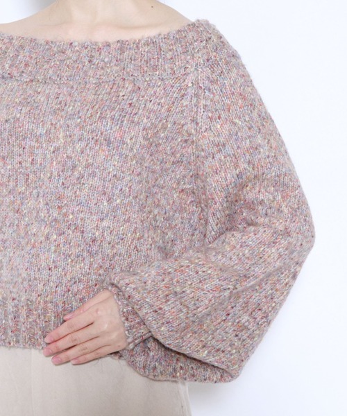 archives（アルシーヴ）の「レースアップニットプルオーバー（ニット/セーター・レディース・ネイビー/グレー/オフホワイト/ブルー・MEDIUM）」の20枚目の写真