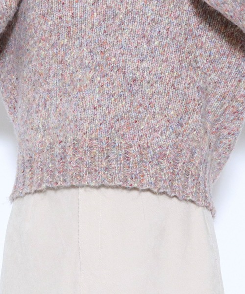 archives（アルシーヴ）の「レースアップニットプルオーバー（ニット/セーター・レディース・ネイビー/グレー/オフホワイト/ブルー・MEDIUM）」の21枚目の写真