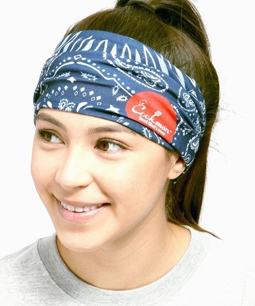 COOKMAN（クックマン）の「Cookman クックマン Chef's Scarf シェフスカーフ ペイズリー ネイビー バンダナ柄 ネック