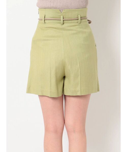 MERCURYDUO(マーキュリーデュオ)の「コードベルト付リネンショートパンツ(その他パンツ・レディース・アイボリー/ライム・SMALL/MEDIUM)」の9枚目の写真