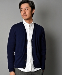 SHIPS | SC: 12ゲージ カシミヤ Vネック ニット/カーディガン(カーディガン/ボレロ)