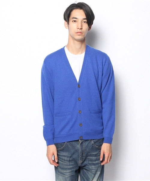 SHIPS（シップス）の「SC: 12ゲージ カシミヤ Vネック ニット/カーディガン（カーディガン/ボレロ・メンズ・グレー/ブルー/ネイビー/イエロー・SMALL/X-LARGE/LARGE/MEDIUM）」の6枚目の写真