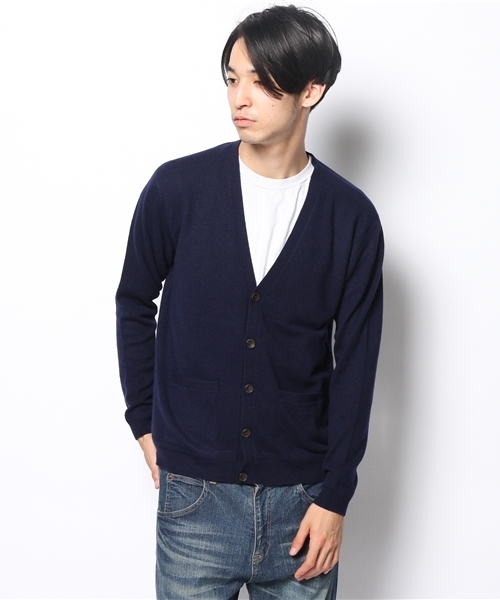 SHIPS（シップス）の「SC: 12ゲージ カシミヤ Vネック ニット/カーディガン（カーディガン/ボレロ・メンズ・グレー/ブルー/ネイビー/イエロー・SMALL/X-LARGE/LARGE/MEDIUM）」の5枚目の写真