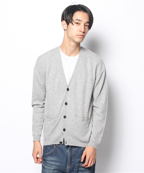 SHIPS（シップス）の「SC: 12ゲージ カシミヤ Vネック ニット/カーディガン（カーディガン/ボレロ・メンズ・グレー/ブルー/ネイビー/イエロー・SMALL/X-LARGE/LARGE/MEDIUM）」の15枚目の写真