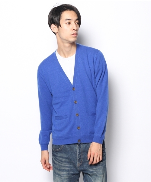 SHIPS（シップス）の「SC: 12ゲージ カシミヤ Vネック ニット/カーディガン（カーディガン/ボレロ・メンズ・グレー/ブルー/ネイビー/イエロー・SMALL/X-LARGE/LARGE/MEDIUM）」の16枚目の写真