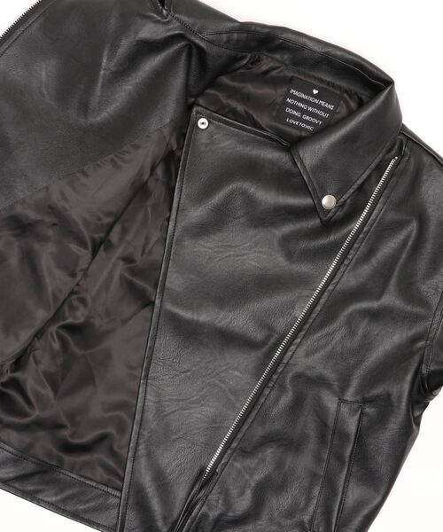 Love's Lookers 黒 ライダースジャケット Mo-Laws ラム革 ダブルライダースジャケット UK メンズ ブラック