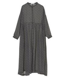 AMERICAN HOLIC | スタンドカラーフラワープリントワンピース　＊(ワンピース)