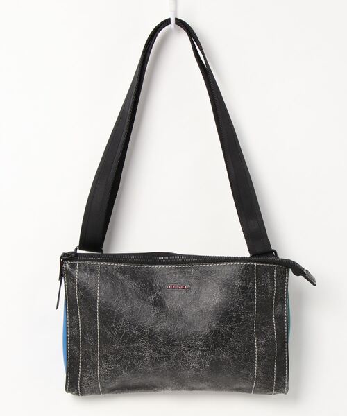 DIESEL（ディーゼル）の「リアルレザー クラック加工 ショルダーバッグ 