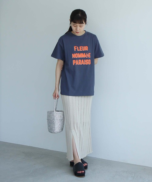 note et silence (ノートエシロンス)の「Raw silk 透かし編みスカート(スカート・レディース・ブラック/キナリ・FREE)」の22枚目の写真