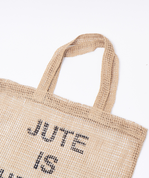 MAISON BENGAL（マイソンベンガル）の「【Maison Bengal】ジュートエコバッグ（トートバッグ・レディース・アイボリー・フリー）」の3枚目の写真
