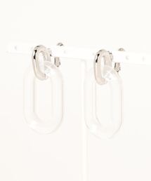 mauve BY STELLAR | クリアコンビイヤリング(イヤリング)