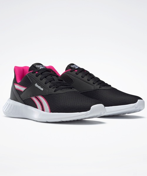 Reebok(リーボック)の「 ライト / LITE 2.0(スニーカー・レディース・ブラック×ピンク・23.0cm/24.5cm/27.0cm/26.0cm/23.5cm/25.0cm/26.5cm/24.0cm/25.5cm)」の2枚目の写真