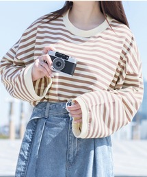 PairPair | ワイドスリーブボーダーロンT(レディース/リンクアイテム)(Tシャツ/カットソー)