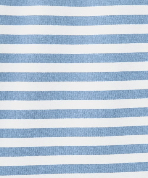 PairPair(ペアペア)の「ワイドスリーブボーダーロンT(レディース/リンクアイテム)(Tシャツ/カットソー・レディース・ブルー/ブラック/モカ・FREE)」の6枚目の写真