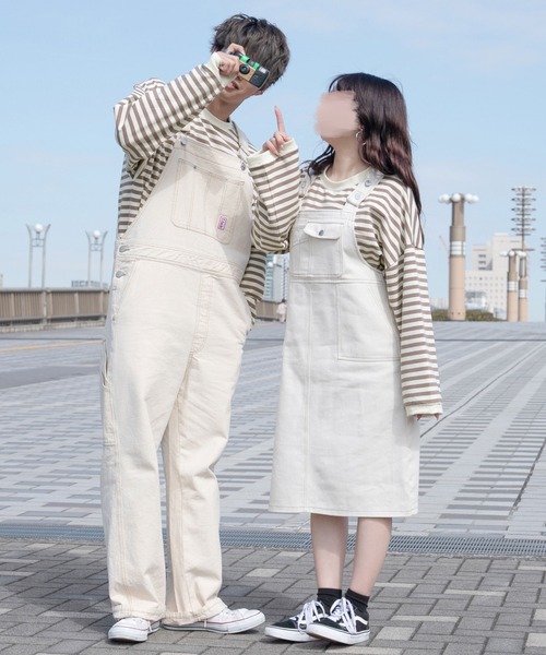 PairPair(ペアペア)の「ワイドスリーブボーダーロンT(レディース/リンクアイテム)(Tシャツ/カットソー・レディース・ブルー/ブラック/モカ・FREE)」の16枚目の写真