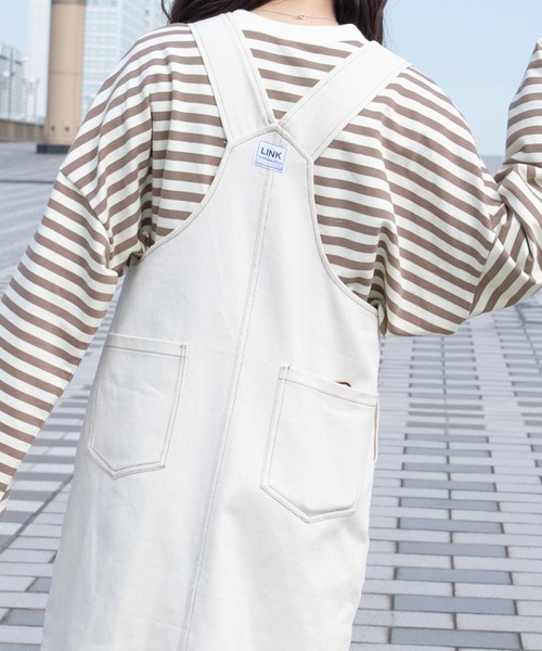 PairPair(ペアペア)の「ワイドスリーブボーダーロンT(レディース/リンクアイテム)(Tシャツ/カットソー・レディース・ブルー/ブラック/モカ・FREE)」の4枚目の写真