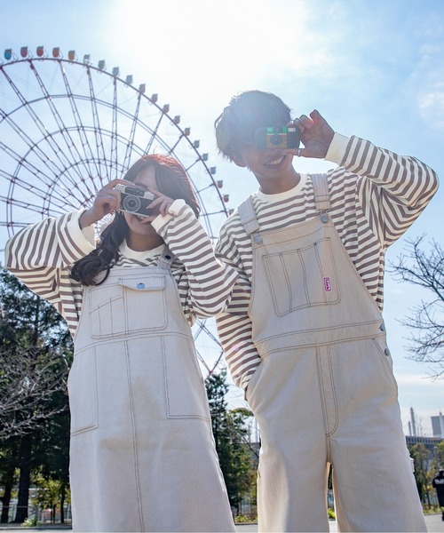 PairPair(ペアペア)の「ワイドスリーブボーダーロンT(レディース/リンクアイテム)(Tシャツ/カットソー・レディース・ブルー/ブラック/モカ・FREE)」の13枚目の写真