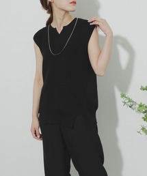 SENSE OF PLACE by URBAN RESEARCH | キーネックノースリーブトップ(ニット/セーター)