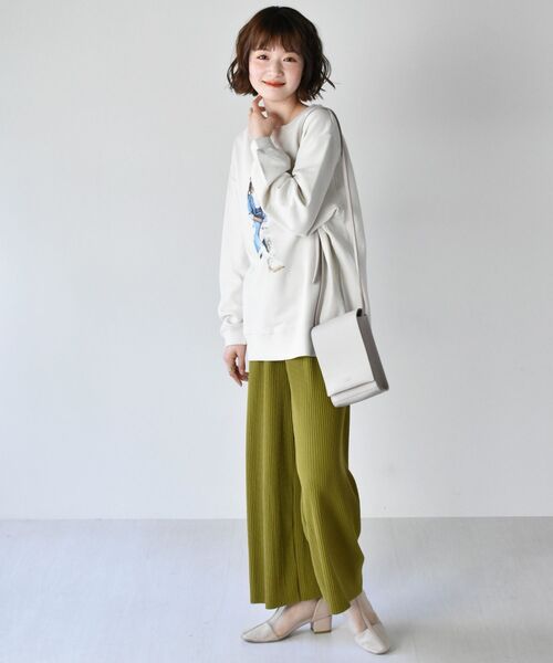 RETRO GIRL(レトロガール)の「型押しロゴミニショルダー(ショルダーバッグ・レディース・ブラック/オフホワイト/イエロー・FREE)」の7枚目の写真