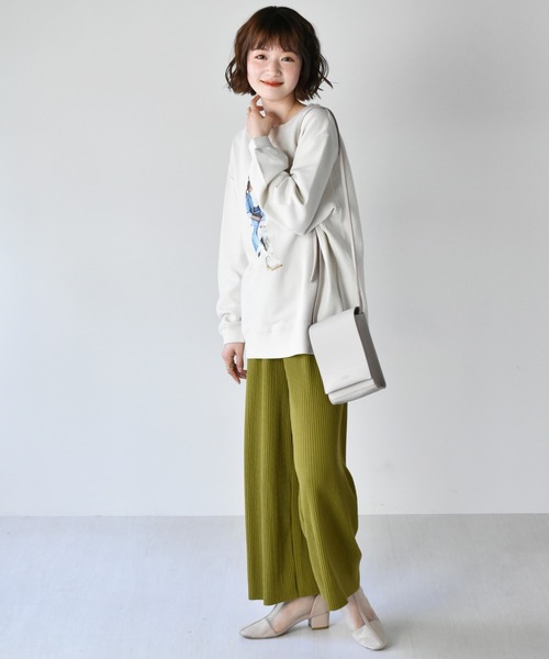 RETRO GIRL(レトロガール)の「型押しロゴミニショルダー(ショルダーバッグ・レディース・ブラック/オフホワイト/イエロー・FREE)」の8枚目の写真