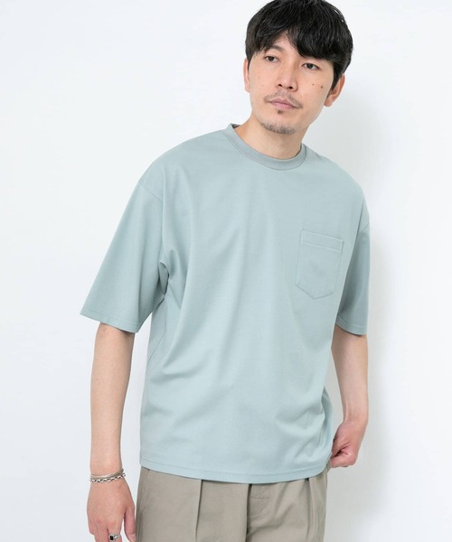 URBAN RESEARCH ROSSO MEN（アーバンリサーチロッソメン）の「『XLサイズあり』エアリーポンチ半袖Tシャツ（Tシャツ/カットソー・メンズ・ブラック/ネイビー/グレー/グレー系その他/ブルー系その他/ブルー/ホワイト・MEDIUM/LARGE/X-LARGE/SMALL）」の7枚目の写真