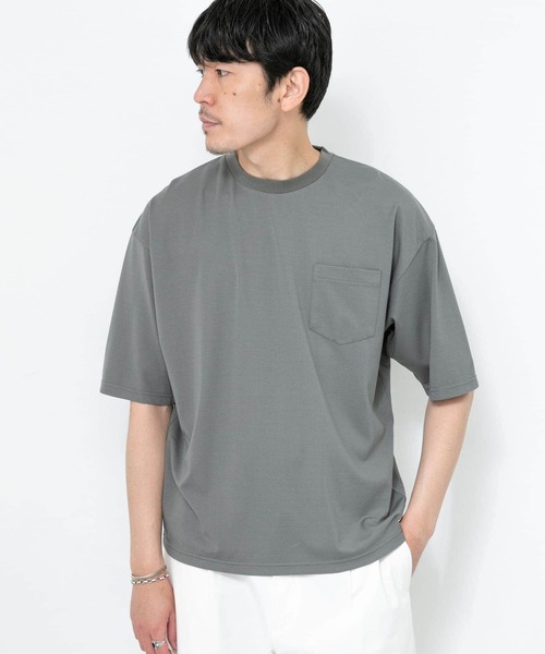 URBAN RESEARCH ROSSO MEN（アーバンリサーチロッソメン）の「『XLサイズあり』エアリーポンチ半袖Tシャツ（Tシャツ/カットソー・メンズ・ブラック/ネイビー/グレー/グレー系その他/ブルー系その他/ブルー/ホワイト・MEDIUM/LARGE/X-LARGE/SMALL）」の4枚目の写真