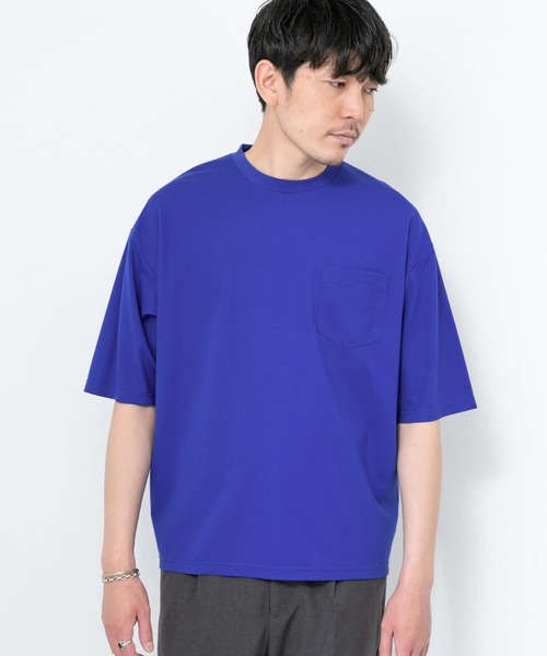 URBAN RESEARCH ROSSO MEN（アーバンリサーチロッソメン）の「『XLサイズあり』エアリーポンチ半袖Tシャツ（Tシャツ/カットソー・メンズ・ブラック/ネイビー/グレー/グレー系その他/ブルー系その他/ブルー/ホワイト・MEDIUM/LARGE/X-LARGE/SMALL）」の14枚目の写真