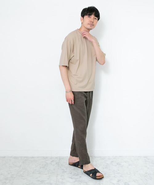 URBAN RESEARCH ROSSO MEN（アーバンリサーチロッソメン）の「『XLサイズあり』エアリーポンチ半袖Tシャツ（Tシャツ/カットソー・メンズ・ブラック/ネイビー/グレー/グレー系その他/ブルー系その他/ブルー/ホワイト・MEDIUM/LARGE/X-LARGE/SMALL）」の19枚目の写真