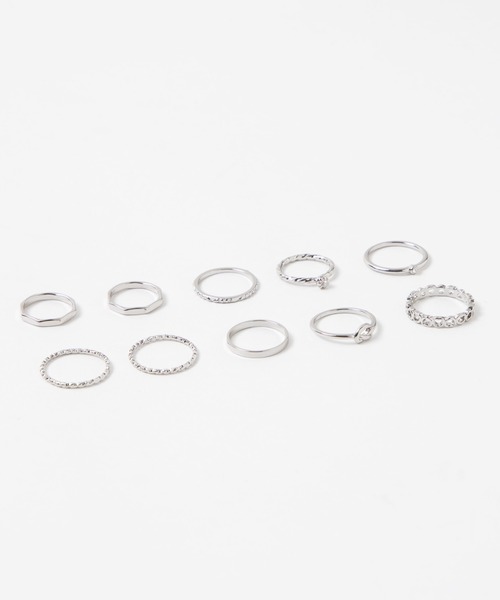 WEGO(ウィゴー)の「WEGO/【10点セット】セットリング(リング・レディース・ゴールド/シルバー/ライトピンク/ブラック・SMALL/MEDIUM)」の19枚目の写真