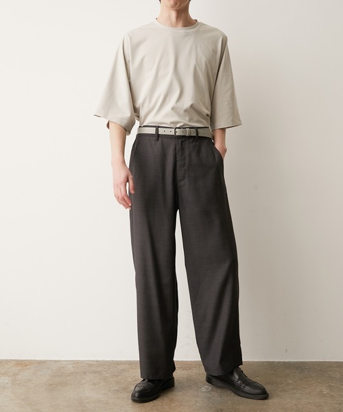 JUNRED（ジュンレッド）の「シャドーチェックワイドストレート（その他パンツ・メンズ・チャコールグレー/ダークブラウン・S/M/L）」の12枚目の写真