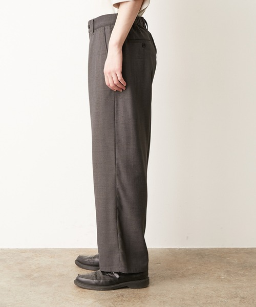 JUNRED（ジュンレッド）の「シャドーチェックワイドストレート（その他パンツ・メンズ・チャコールグレー/ダークブラウン・S/M/L）」の15枚目の写真