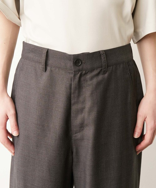 JUNRED（ジュンレッド）の「シャドーチェックワイドストレート（その他パンツ・メンズ・チャコールグレー/ダークブラウン・S/M/L）」の4枚目の写真