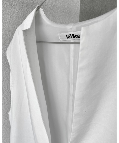 Solace（ソレイス）の「深Vネックベストワンピース（ワンピース・レディース・ブラック/アイボリー・FREE）」の12枚目の写真