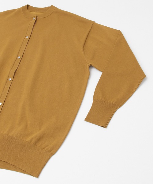 KBF+(ケービーエフプラス)の「KBF+ ルーズニットカーディガン(カーディガン/ボレロ・レディース・ブラック/オフホワイト/キャメル・ONE)」の19枚目の写真